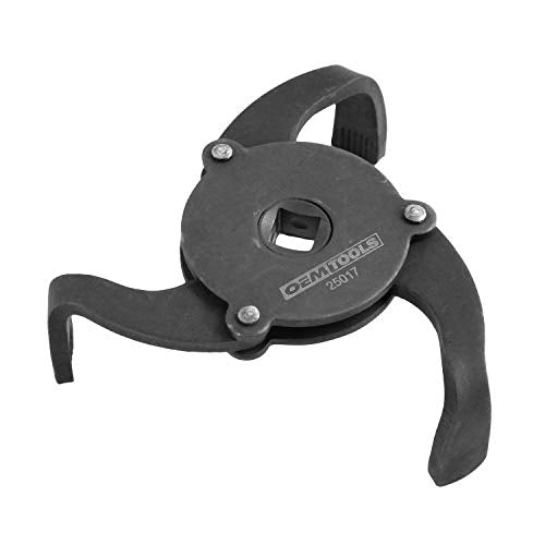 OEMTOOLS 3 Leg Oil Filter Wrench, Adjustable Oil Filter Removal Tool for Spin-On Filters 2-1/2" to 3-7/8", Universal Oil Filter Wrench for Cars, Trucks & Motorcycles