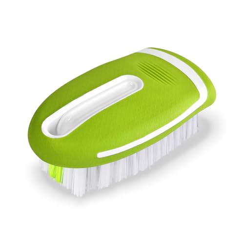 Carpet and Upholstery Cleaning Brush, Stiff Bristle Carpet Detailing Scrubber Brush, Multi-Functional Car Detailing Scrub Brushes, Cleaning Brushes for Car and Home Couch Floor Mats (Green) - color: Green