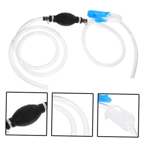 Zerodeko 1set Hand Gas Pump Siphon Hose Manual Fuel Transfer Pump Kit for Gas Oil Fluid Siphon Hose for Automotive Use Lightweight and Easy to Operate