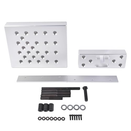 Universal Drill Press Support Block Plate Tool Set, 30 Ton Hydraulic Shop Press Plates, Bearing and Bushing Repair Removal Installation