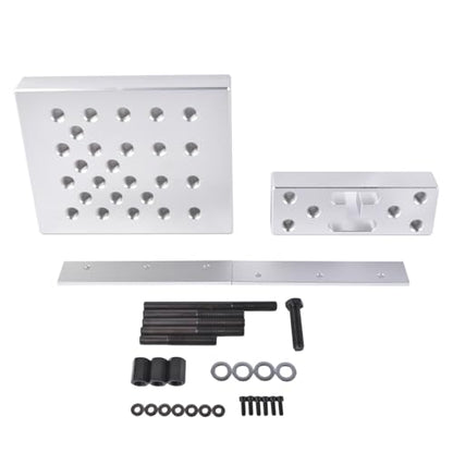Universal Drill Press Support Block Plate Tool Set, 30 Ton Hydraulic Shop Press Plates, Bearing and Bushing Repair Removal Installation