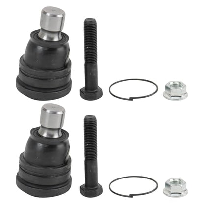 TRQ Front Lower Driver and Passenger Side Ball Joint Set Compatible with 2011-2018 Ford Fiesta 2011-2014 Mazda 2 - style: PSA48840
