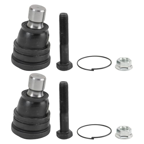 TRQ Front Lower Driver and Passenger Side Ball Joint Set Compatible with 2011-2018 Ford Fiesta 2011-2014 Mazda 2 - style: PSA48840