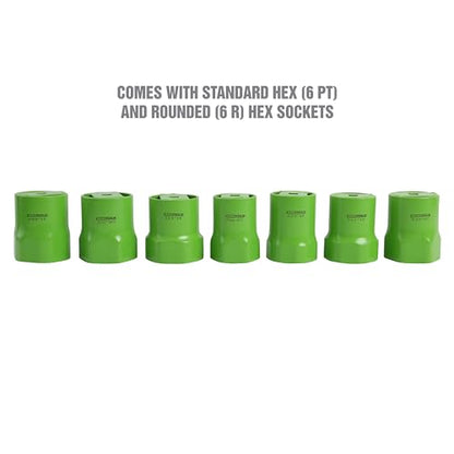 OEMTOOLS 37385 7 Piece Wheel Bearing Locknut Set, Remove and Install Wheel Bearing Locknuts, for Use with Many Dodge, Ford, and Toyota SUVs and Trucks