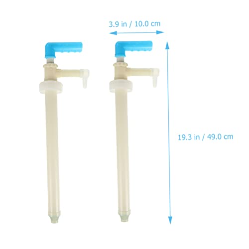 Garneck 2Pcs Manual Oil Transfer Pump Multifunction Fuel Transfer Tool for Water Liquids Easy to Use Hand Pump Design for Convenient Liquid Extraction