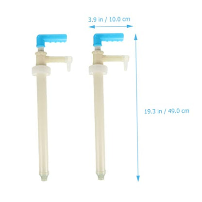 Garneck 2Pcs Manual Oil Transfer Pump Multifunction Fuel Transfer Tool for Water Liquids Easy to Use Hand Pump Design for Convenient Liquid Extraction