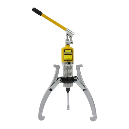20T Hydraulic Gear Puller Set, 2 or 3 Jaws Wheel Bearing Puller Kit Pulling Separator with Carrying Case for Wheel Hubs Rotors Car Axles Pulleys Brake Drums