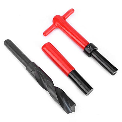 Ejoyous 10Pcs M18x1.5 Thread Repair Kit, Stainless Steel Inserts, Installation Tool Set for Damaged Threads Repair