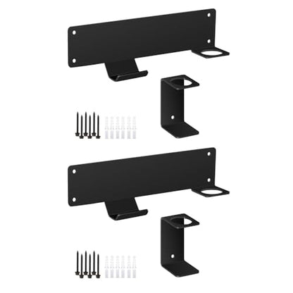 2 PCS 10in Metal Wall Mount Floor Jack Stand Rack, Heavy-Duty Organizer for Hydraulic/Scissor/Bottle Jacks, Fits Farm Truck/Car/Trailer/Racing Accessories