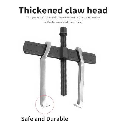 Beam 2 Jaw Puller 6.5" Bearing Gear Pullers, 165mm Hex Head Screw | High Carbon Steel Pullers, Adjuestable Pulley Removal Tool for Bearings/Flywheels/Pulleys Remove - size: 2Jaw 6.5In 198×165MM