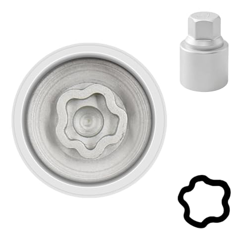 047 Wheel Locking Nut Key Socket Compatible with BMW Series, (Socket OD 29mm - ID 25mm), Wheel Anti-Theft Lug Nut Removal Tool, Anti-Theft Screw Remover - color: Socket 047