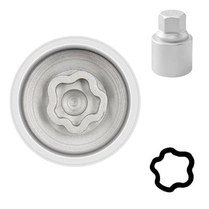 047 Wheel Locking Nut Key Socket Compatible with BMW Series, (Socket OD 29mm - ID 25mm), Wheel Anti-Theft Lug Nut Removal Tool, Anti-Theft Screw Remover - color: Socket 047
