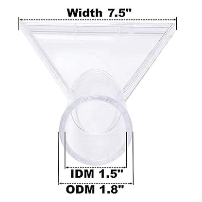 Extractor Tool Large Clear Head Compatible with Upholstery & Carpet Cleaning, Car Detailing Vacuum Wand Compatible with Portable Extractors