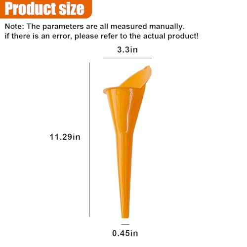Long Neck Oil Funnel, Plastic Spill Saver Funnels,Large | Multi-Function Funnel for All Automotive Oils, Water, Diesel Fuel, Lubricants, Engine Oils, Kerosene and Other Liquids - color: Large