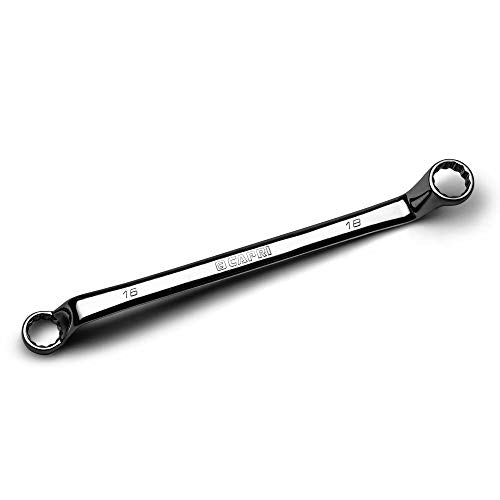 Capri Tools 16 x 18 mm 75-Degree Deep Offset Double Box End Wrench - size: 16 x 18 mm
