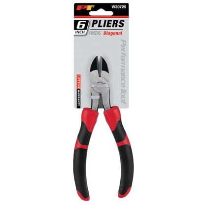 Performance Tool W30725 6-Inch Diagonal Cutting Pliers - size: 6" Diagonal Pliers
