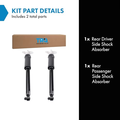 TRQ Rear Shock Absorber Set Compatible with 2009-2014 Hyundai Genesis - style: SBA43422