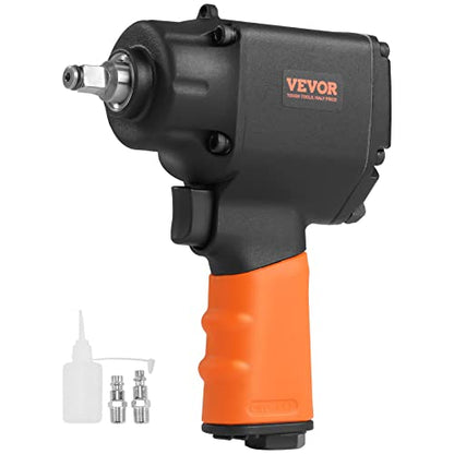 VEVOR Air Impact Wrench, 3/8-Inch Drive Air Impact Gun, Up to 690ft-lbs Nut-busting Torque, Lightweight Pneumatic Impact Wrench for Auto Repairs and Maintenance - size: 3/8-Inch/690 ft-lbs