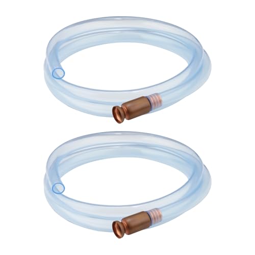 Gas Siphon Hose Pump, Shaker Siphon 6FT Tube Hose, Self Priming Syphon Hose 6 Feet -1/2" Value, for Gas/Fuel/Water Transfer,Use for Cars, Boats, Mowers (2PACK) - size: 6ft hose
