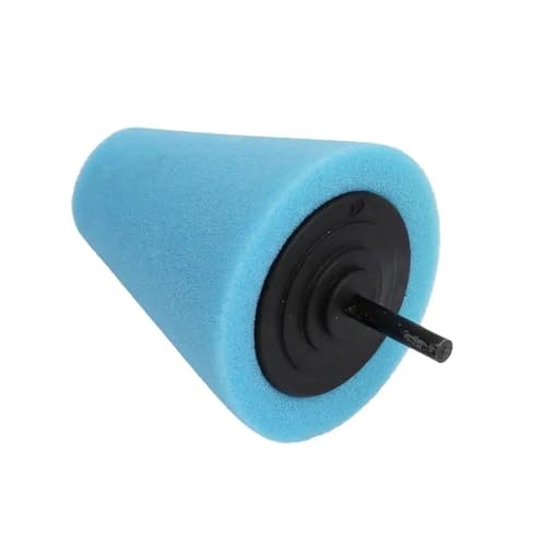 Wheel Used for Electric Drill Burnishing Ball Polishing Cone Set Car Hub Buffing Sponge Kit - color: Blue 3pcs
