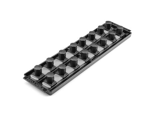 TEKTON 1/4 Inch Drive Socket Organizer Set | OST02230 - color: Gray, size: (16-Tool), style: 2-Rail
