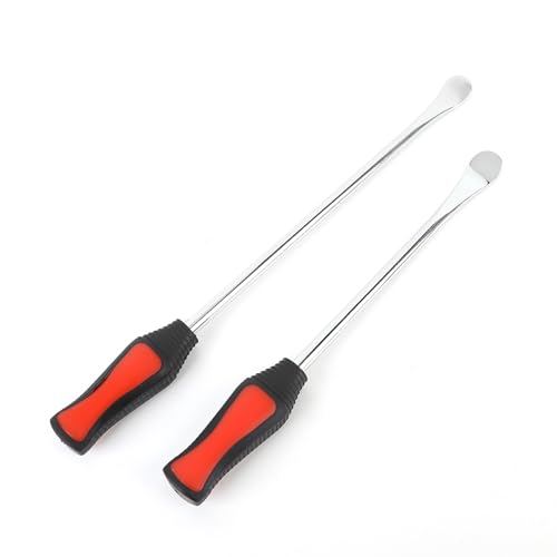 2pcs Tire Spoons,Set Changing Tires,11.81in 14.57in Carbon Steel Ergonomic Handle Motorcycle Tire Changing Lever,for Motorcycle Bike Scooter