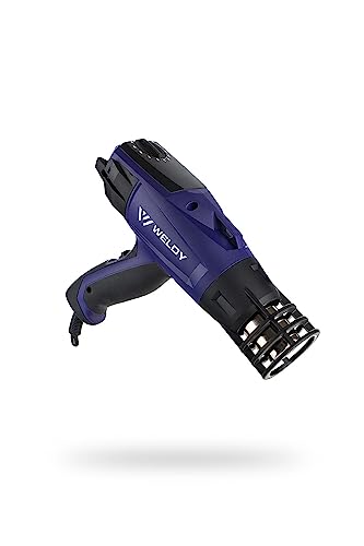 WELDY - HG 330-S Heat Gun - Car Wrap Kit - Light Weight- High Performance - Nozzle Heat Protection Device - 16 Ft Cord - Air Intake Guards - Adjustable Heat Dial