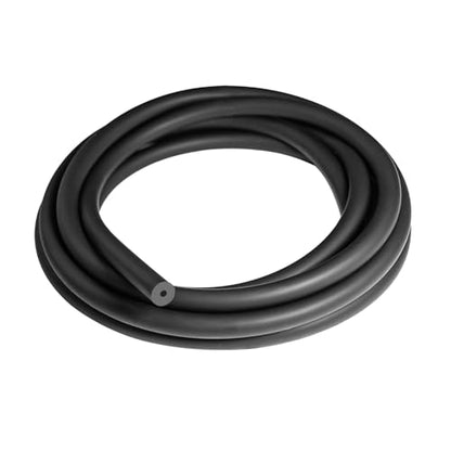 Unicaravan Silicone Vacuum Hose 10FT ID 1/8" (3mm), Wall Thickness 4mm,Matte Black Tubing, Automotive Marine & Industrial Use - size: 1/8" (3mm) - 10FT