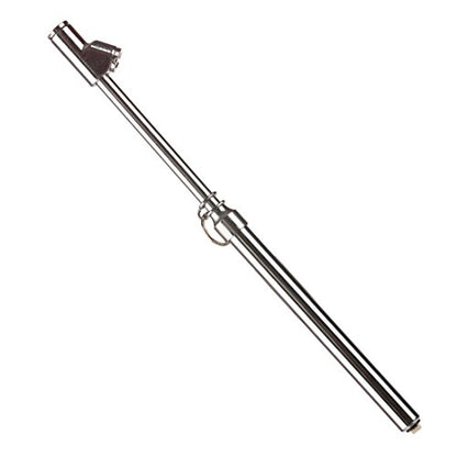 CZC AUTO Tire Pressure Gauge, Straight-on Foot Dual Head Chucks Auto Service Gage, Heavy Duty Air Gauge 10-150PSI 100-1000KPa for Car Truck RV Van (1 Pack, Silver)