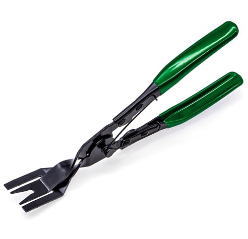 1PCS Car Clip Pliers Tool, Panel Clip Pliers Set Fastener Remover, Auto Retainer Clip Trim Rivet Removal Tool, Auto Door Car Upholstery Trim Clip Removal Tool (Green) - color: Green
