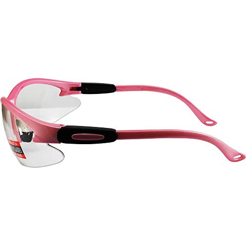 Global Vision Safety Shop Glasses - color: Medium Pink Frame/Clear Lens