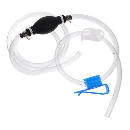 1set Manual Fuel Siphon Pump Kit Hose for Oil Water Fuel Transfer Lightweight Easy to Use Hand Pump for Automotive Home Applications