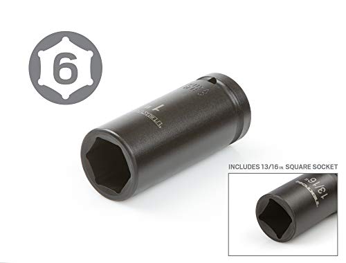 TEKTON 3/4 Inch Drive Impact Socket Set, 7-Piece | 4890 - size: 7-Piece (13/16 - 1-1/2 in.)