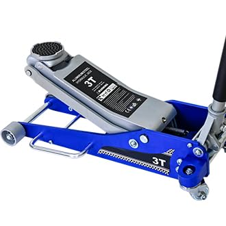 3 Ton Aluminum Racing Floor Jack, CE Certified, 6600lb Lifting Capacity, Durable Steel and Aluminum Construction, with 360° Swivel Casters
