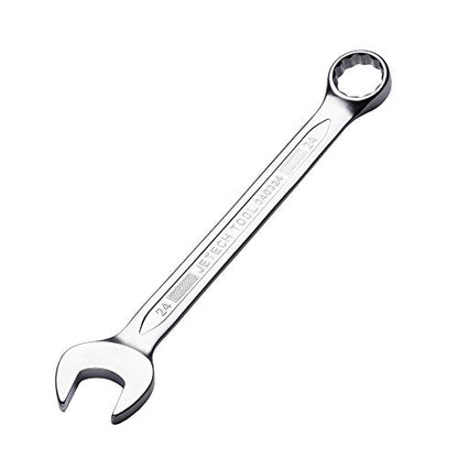 Jetech 9-Piece Metric Ratcheting Combination Wrench Set, 72-Tooth Gear, 12-Point Box End, 8mm-24mm, Forged Chrome Vanadium Steel, Roll-Up Pouch Included