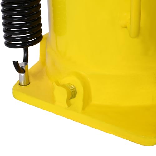 Pneumatic Air Hydraulic Bottle Jack, 32 Ton/64,000 LBS All Welded Bottle Jack, 10.4-16.3 inch Lifting Range, with Manual Hand Pump & Handle,Heavy Duty Auto Truck Travel Trailer Repair Lift - color: Blue, size: 32Ton