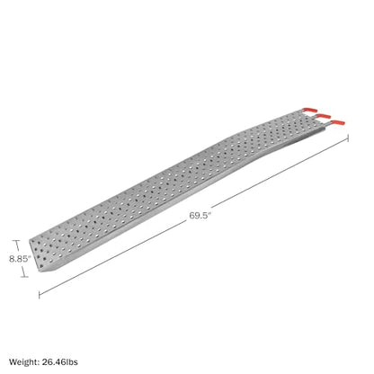Loading Ramps - Set of Two 69-Inch Ramps for ATVs, Motorcycles, Mowers, Carts, and More - 2200lb Combined Capacity Car Ramp Set by Stalwart - size: 69-Inch