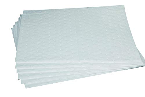 Aain LT010A Heavy Duty Oil Absorbent Pads, Oil Maintenance Mat Roll for All Purpose Super Absorbent Mat Roll, Gray, 150' L x 15" W & LT011 Spill Absorbent Pads/Mats, 20" Length x 15" Width, White