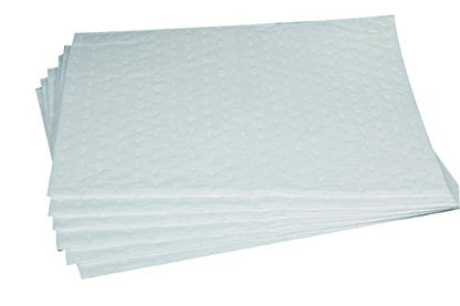 Aain LT010A Heavy Duty Oil Absorbent Pads, Oil Maintenance Mat Roll for All Purpose Super Absorbent Mat Roll, Gray, 150' L x 15" W & LT011 Spill Absorbent Pads/Mats, 20" Length x 15" Width, White