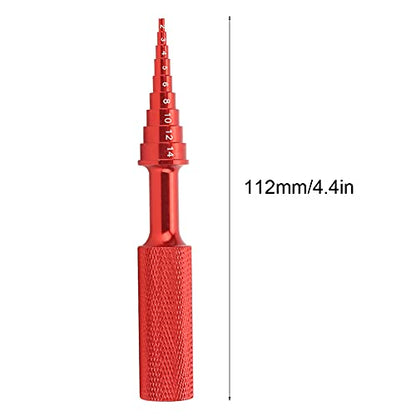 RC Bearing Tool, 2 to14mm Aluminum Alloy Steering Hub Carrier Disassembly Removal Tool Non Slip Puller Removal for RC Car Accessory (Red) - color: Red