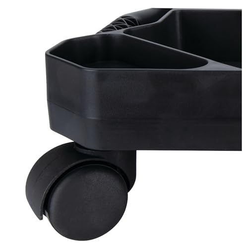 Performance Tool W85032 Tool Creeper Rolling Caddy Tray with 5 Sections for for Mechanic Garage and Workshop Organization, Black, 17.13x15.75x4.75-Inches - style: Rolling Tool Caddy