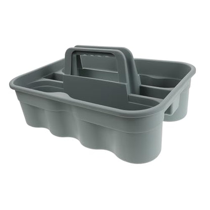 Mobestech Portable Plastic Tool Basket with Handle Spacious Organizer for Car Detailing Supplies Efficient Dividers for Easy Storage for Use