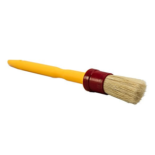 Chemical Guys, Boars Hair Detailing Brush for Wheels, Grilles & Interior | Soft boars-hair bristles gently clean wheels, grilles, emblems and interior surfaces without scratching - size: 10" Long