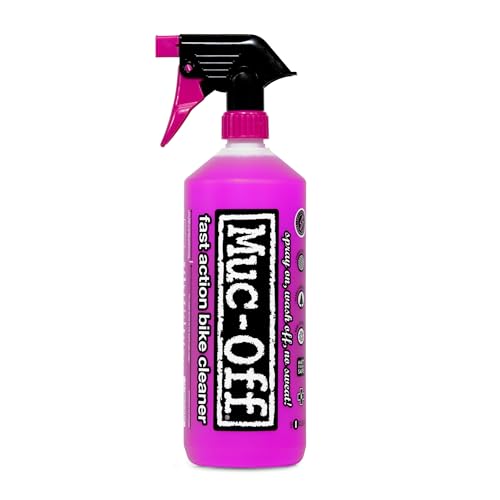 Muc-Off Nano Tech Bike Cleaner 1L | Biodegradable Formula, Safe on Carbon Fibre and All Surfaces | Breaks Down Dirt on a Molecular Level - size: 33.3 Fl Oz (Pack of 1)