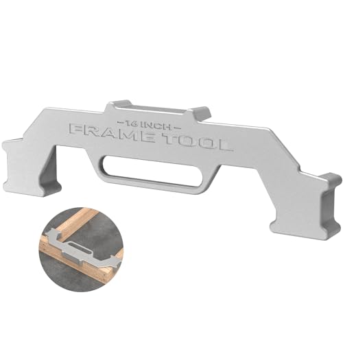 Framing Tools,16 Inch On-Center Stud Layout Tool,100% Cast Aluminum Framing Spacing Tool,Premium Wall Stud Framing Tool,Precision Measurement Jig Tool For Framing Wall - size: 1 Pack