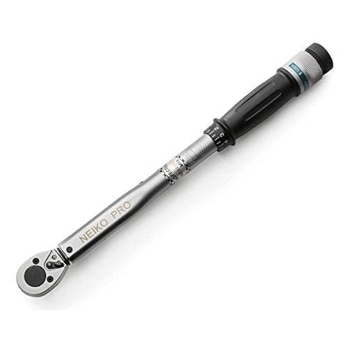 Neiko PRO 03707B 3/8" Torque Wrench, 3/8” Drive SAE, 15-80 Ft-Lb, 14” Length, Adjustable Click Torque Wrench, Chrome Vanadium Cr-V Steel - size: 15 - 80 ft-lb, 14" Length, style: 3/8" Drive