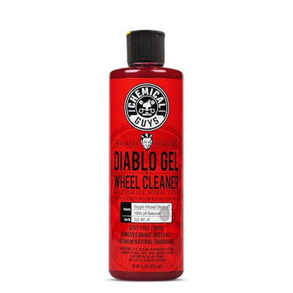 Chemical Guys, Diablo Gel Foaming Wheel & Rim Cleaner, All Finishes, 16 oz | Oxygen-infused gel clings to wheels and lifts brake dust, dirt and grime, safe on all wheel finishes - style: Diablo Gel 16 oz
