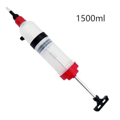 Fluid Pump Automotive - 1.5L PP, Oil Fluid Extractor, Oils Suction Syringe | Leakproof Syringe Filler, Transfer Hand Pump Tool | Automotive Brake Fluids Syringes for Car, Lawn Mower, Engine. - size: 1500ml