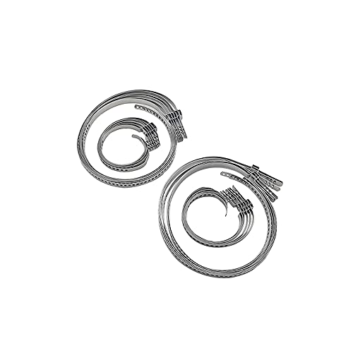 CV Boot Clamp Kit - Stainless Steel Universal Adjustable Axle Boot CV Joint Bands Drive Axle Shaft Joint Crimp Clamps 24Pcs(12pcs Large+ 12pcs Small) - size: 12pcs Large+ 12pcs Small