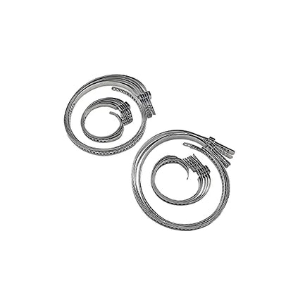 CV Boot Clamp Kit - Stainless Steel Universal Adjustable Axle Boot CV Joint Bands Drive Axle Shaft Joint Crimp Clamps 24Pcs(12pcs Large+ 12pcs Small) - size: 12pcs Large+ 12pcs Small